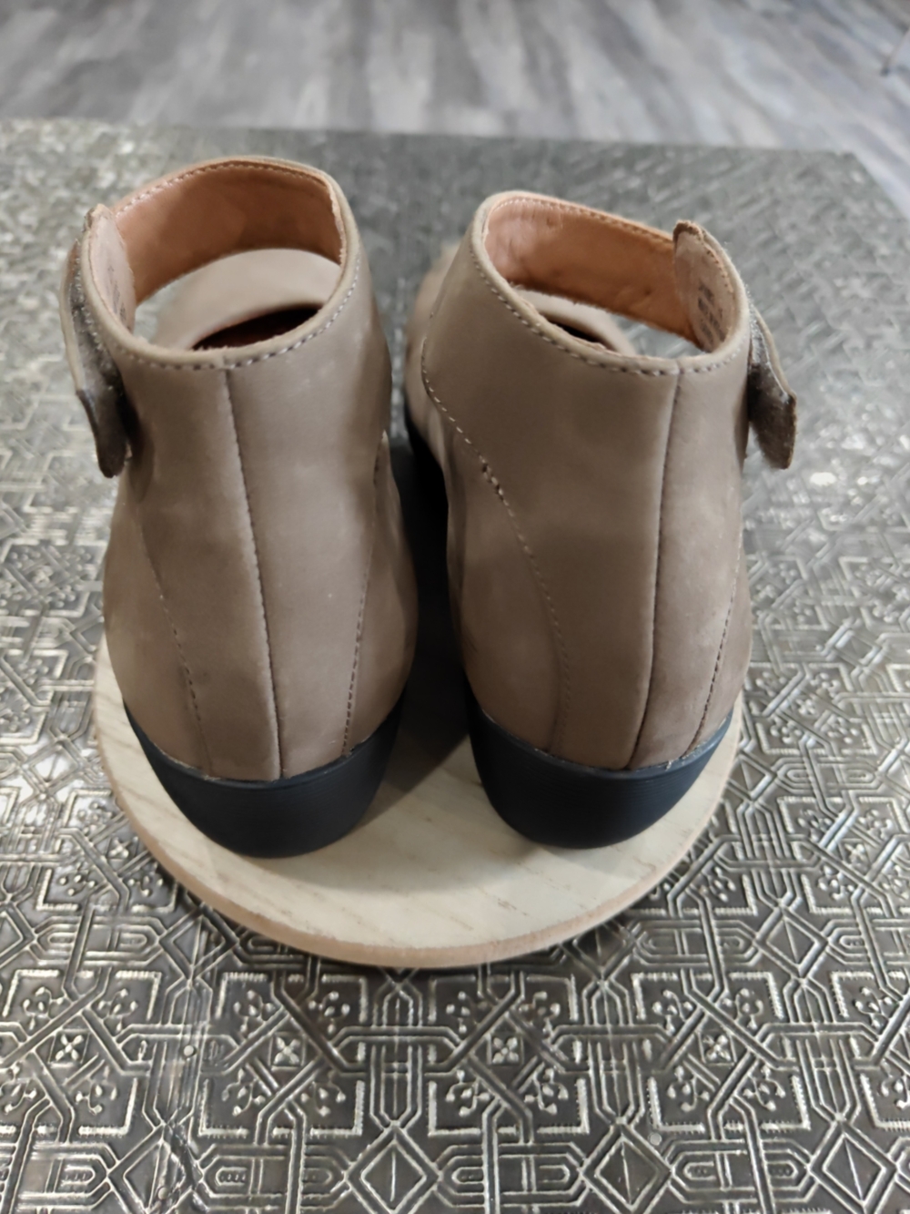 Clarks Claribel Fame Taupe Mary Jane Wedge Size 7.5 - Picture 7 of 16